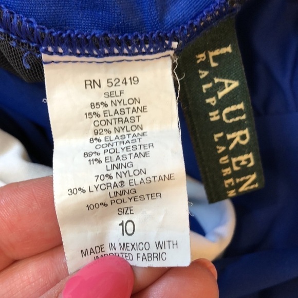 Ralph Lauren Bel-Air Tummy Control Halter Style Swimsuit 10 - Picture 5 of 6